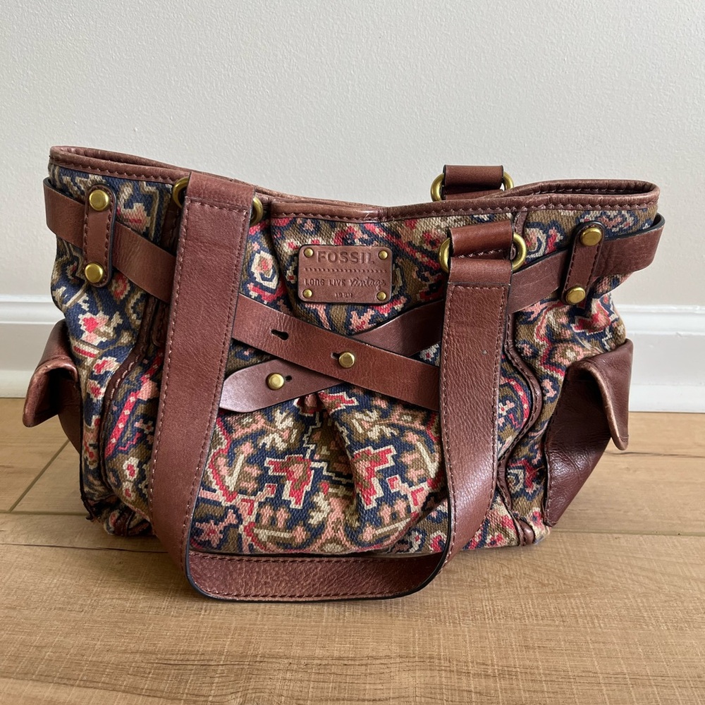Fossil Multicolor Patterned Shoulder Bag